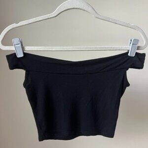 Boohoo Petite Cleo Off The Shoulder Bardot Crop Top